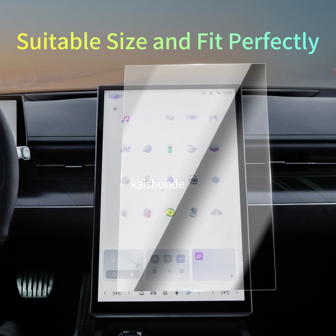 Car Stickers Meters Protector For 2023 NATE GT Tempered Glass Protective Film Display Navigation Vehicle Accessories