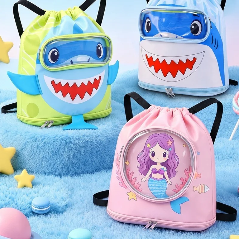 

Children Swimming Bag Dry Wet Separation Sports Bag Cartoon Portable Backpack for Boys Girls Beach Bag Waterproof Swimming Bags
