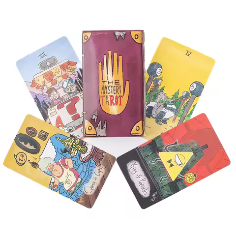 78-Card The Mystery Tarot Deck - 10.3x6cm Hot Selling Leisure Entertainment Family Divination Board Playing Game Cards