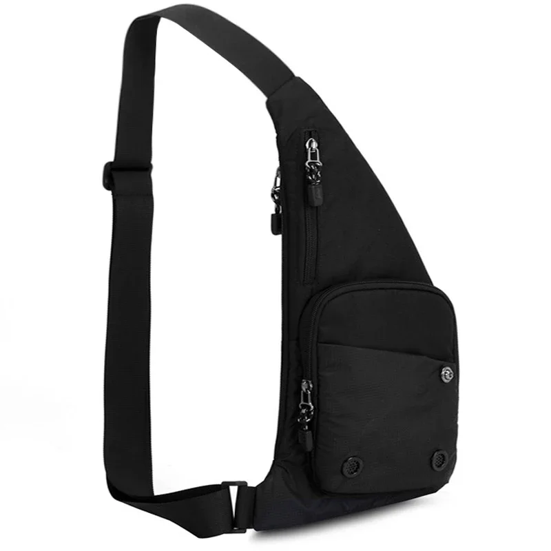 Men‘s Casual Shoulder Bag Leisure Travel Sports Outdoor Pack Messenger Crossbody Sling Chest Bag For Male Female