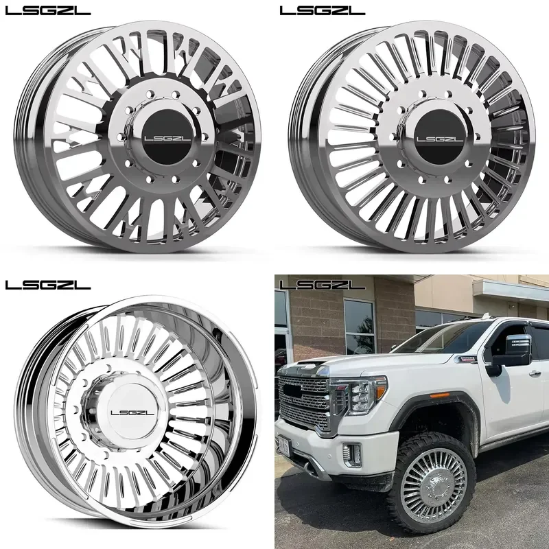 i Forged Dually Series High Quality Aluminum Alloy Deep Dish Lip Rim Wheel 22 24 26 28 30 Inch 8x180/8x170/6x139.7 PCD