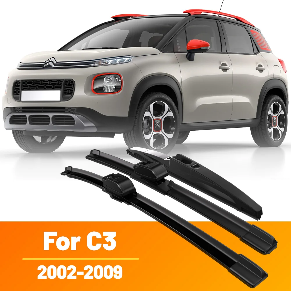 

Для Citroen C3 2002-2009 2003 2004 2005 2006 2007 стеклоочиститель передние и задние щетки стеклоочистителя лобовое стекло щетки 24 "+ 18" + 14"
