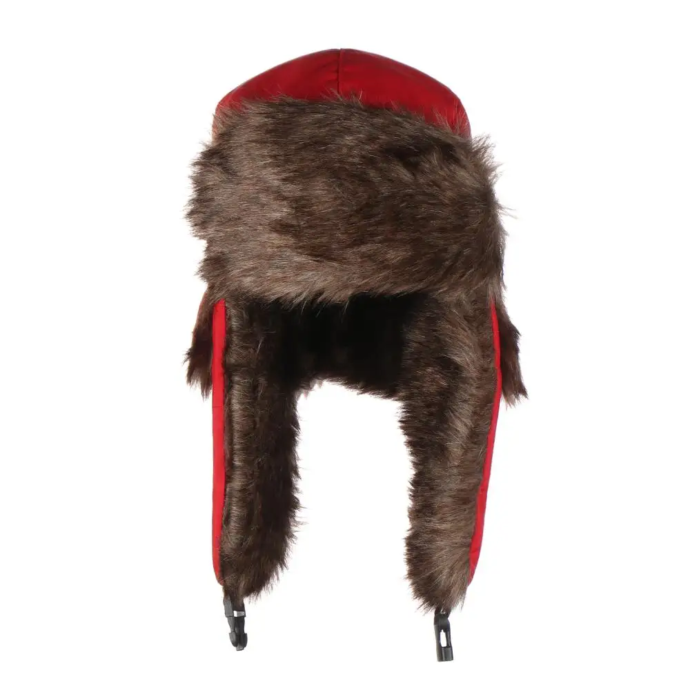 Winter Hat Outdoors Warm Ski Hat Fur Earflap Winter Hat Trapper Winter Cap Russian Ushanka Men Women nowmobile Hat