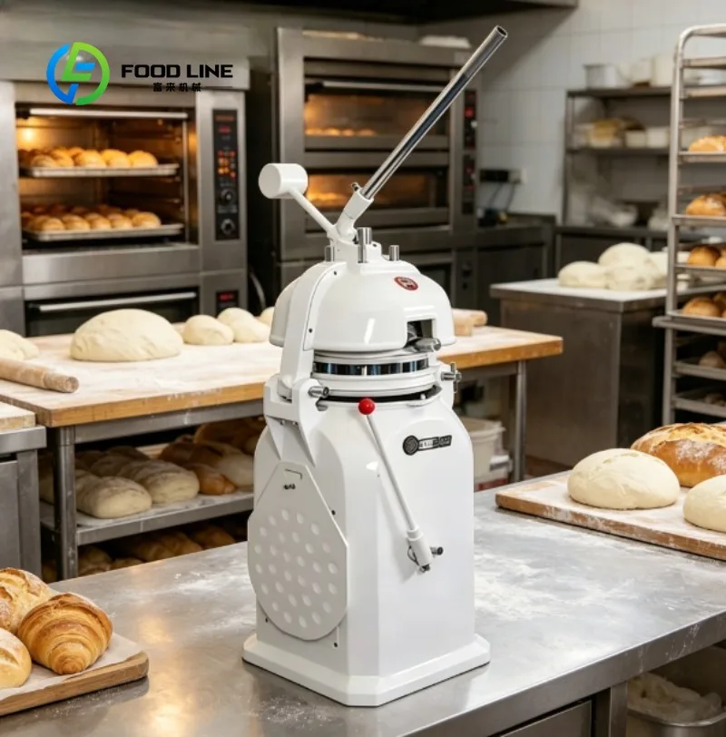Commercial Dough Divider Machine with Adjustable Portion Sizes for Bread, Rolls, Buns, and Large Scale Food Processing