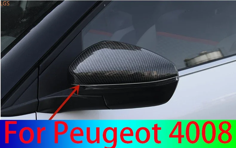 

Car styling For Peugeot 4008 2017 2018 2019 High-quality ABS Chrome Rearview Mirror Cover Anti-scratch Protection Decoration