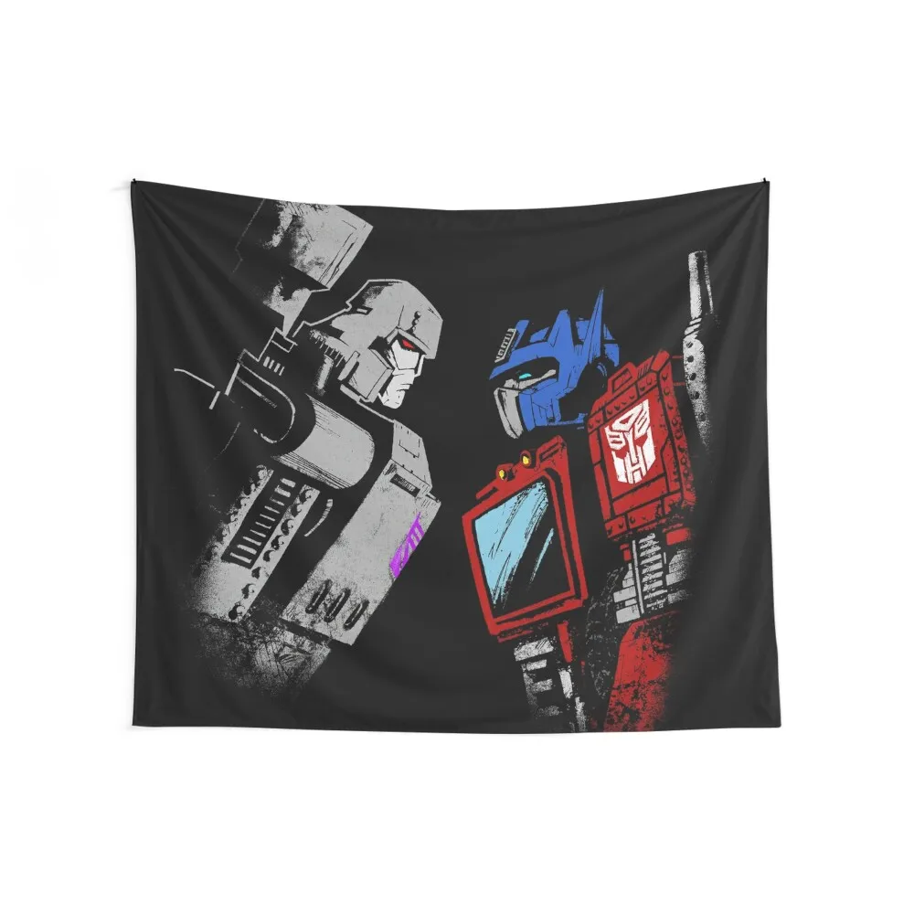 optimus prime megatron transformers full color Tapestry Carpet On The Wall Wall Decor Tapestry