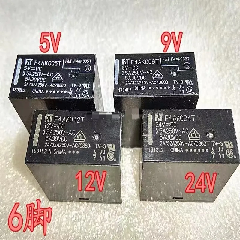 5PCS 24V Relay F4AK024T 24VDC 5A 6Pins   F4AK024T  Relay  реле