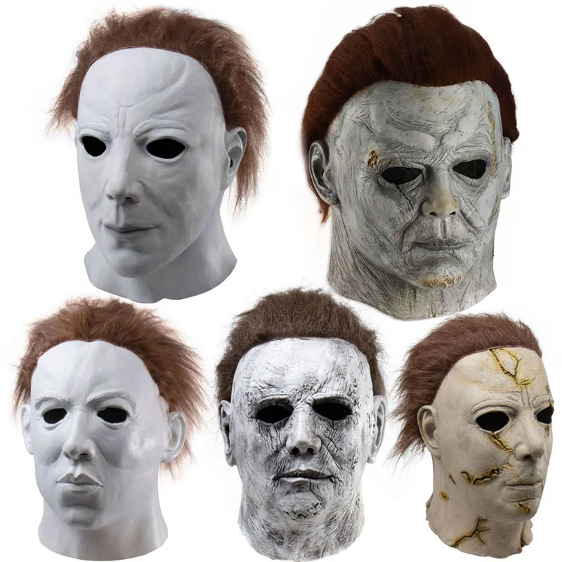 Realistic Killer Latex Michael Myer Mask halloween Horror Party Nightclub Masquerade Cosplay Decoration Horror Bloody Devil Mask