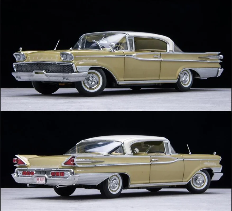 SunStar 1/18 For 1959 Mercury Park lane Closed Convertible Diecast Model Car Black Toys Gifts Display Collection Ornaments