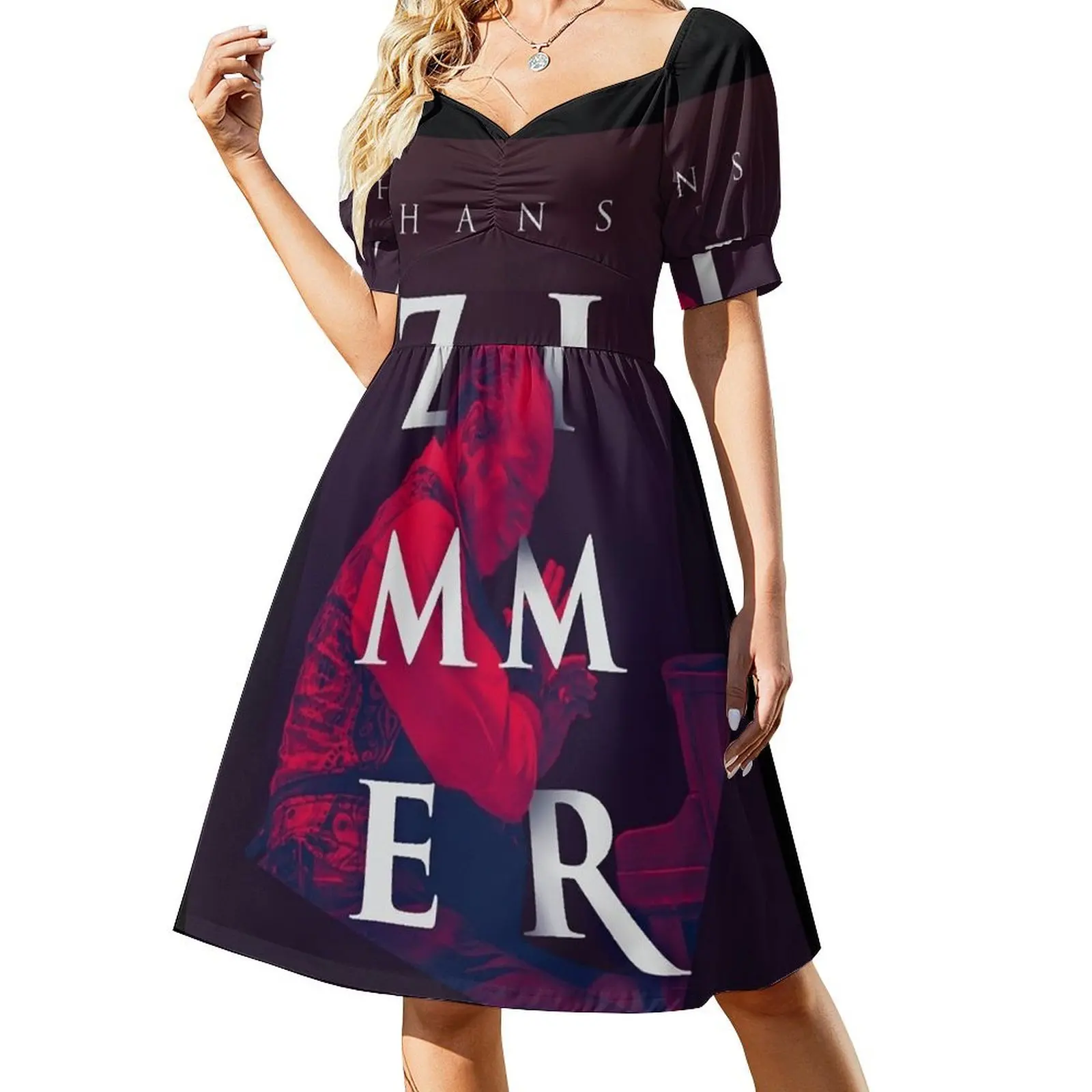 

hans zimmer 19 Short-Sleeved Dress Long dress woman dresses for woman