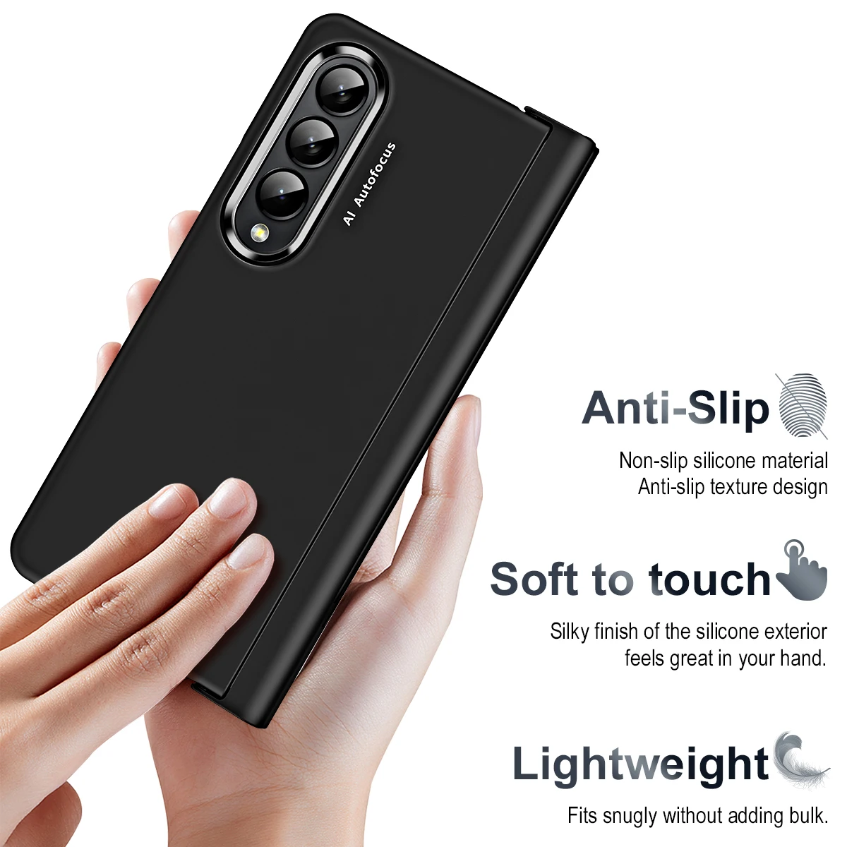 Pencil Hinge Case for Samsung Galaxy Z Fold 4 5G Double Plating Lens Ring 360 Full Protective Glass Case for Samsung Z Fold 4