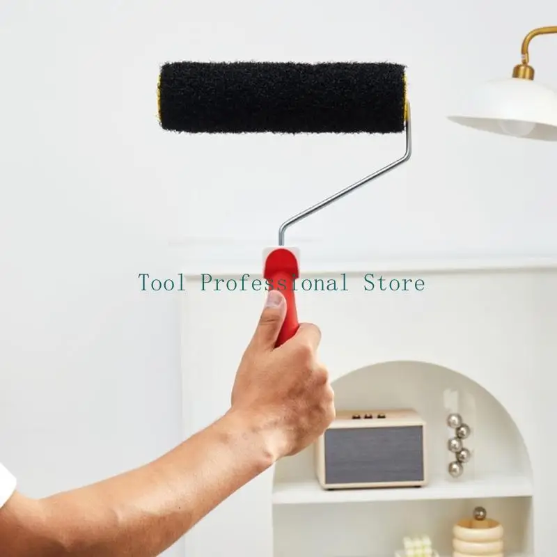 57qf 9 pouces Brosse murale Rouleau commode facile à utiliser Brosse murale 9 pouces durable