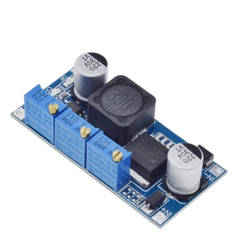 Placa azul LM2596 corrente constante e tensão LED drive módulo de potência de carregamento de bateria de íon de lítio com alta eficiência