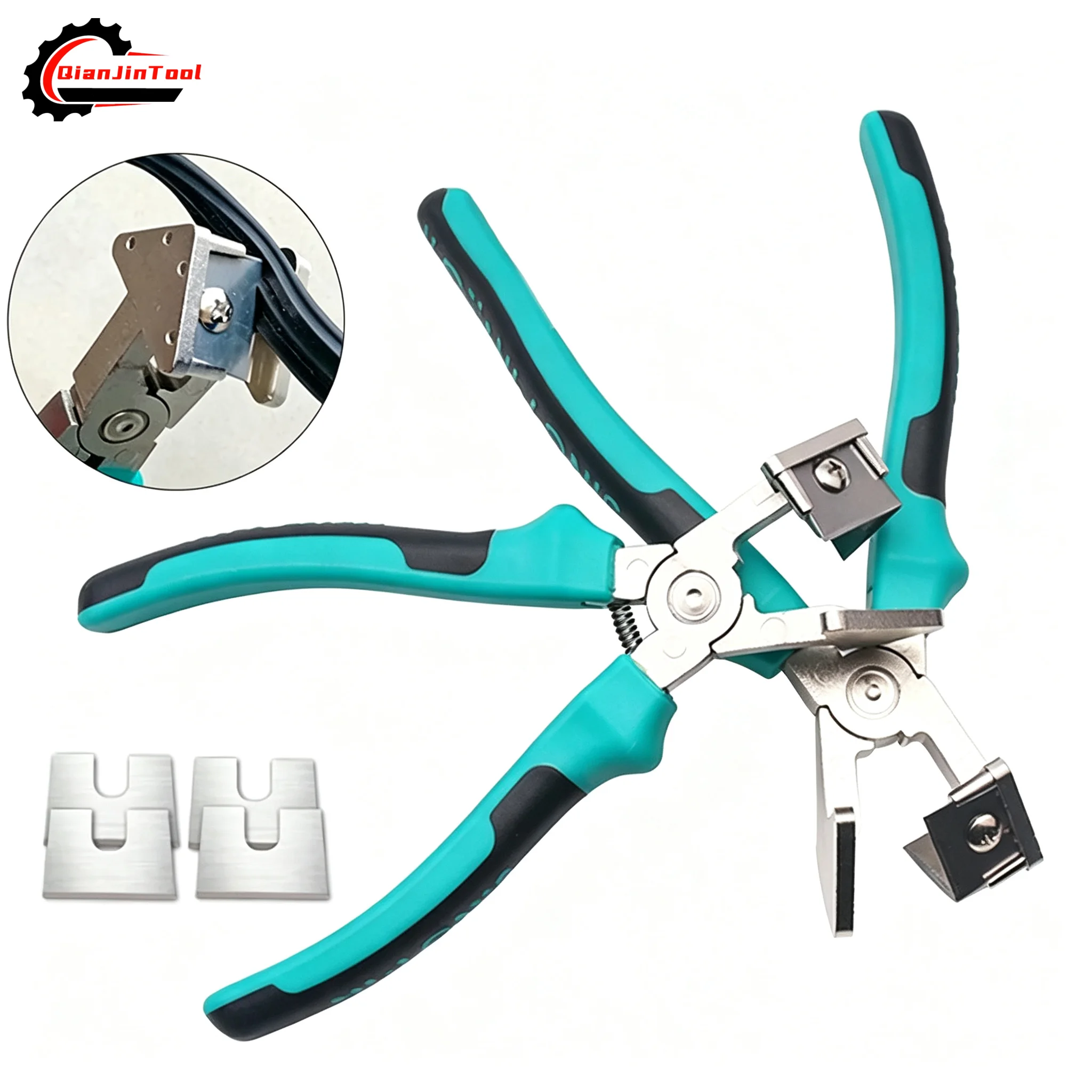 V-shaped Rubber Strip Scissors 90° Sealing Strip Plier 7'' Right Angle Rubber Plastic Shears Door Window Installation Hand Tool