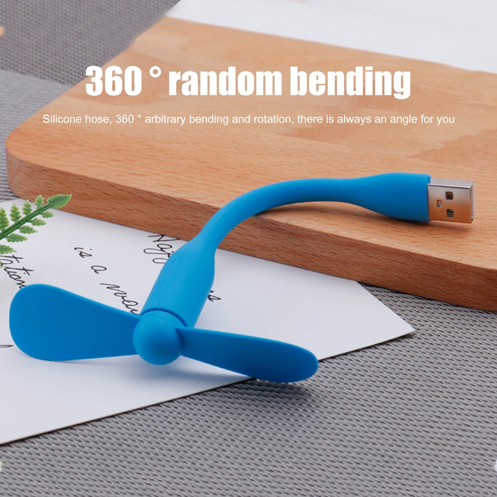 Гибкий портативный мини-USB-вентилятор для Power Bank, ноутбука, настольного компьютера, летние гаджеты, летний охлаждающий кулер для путешествий