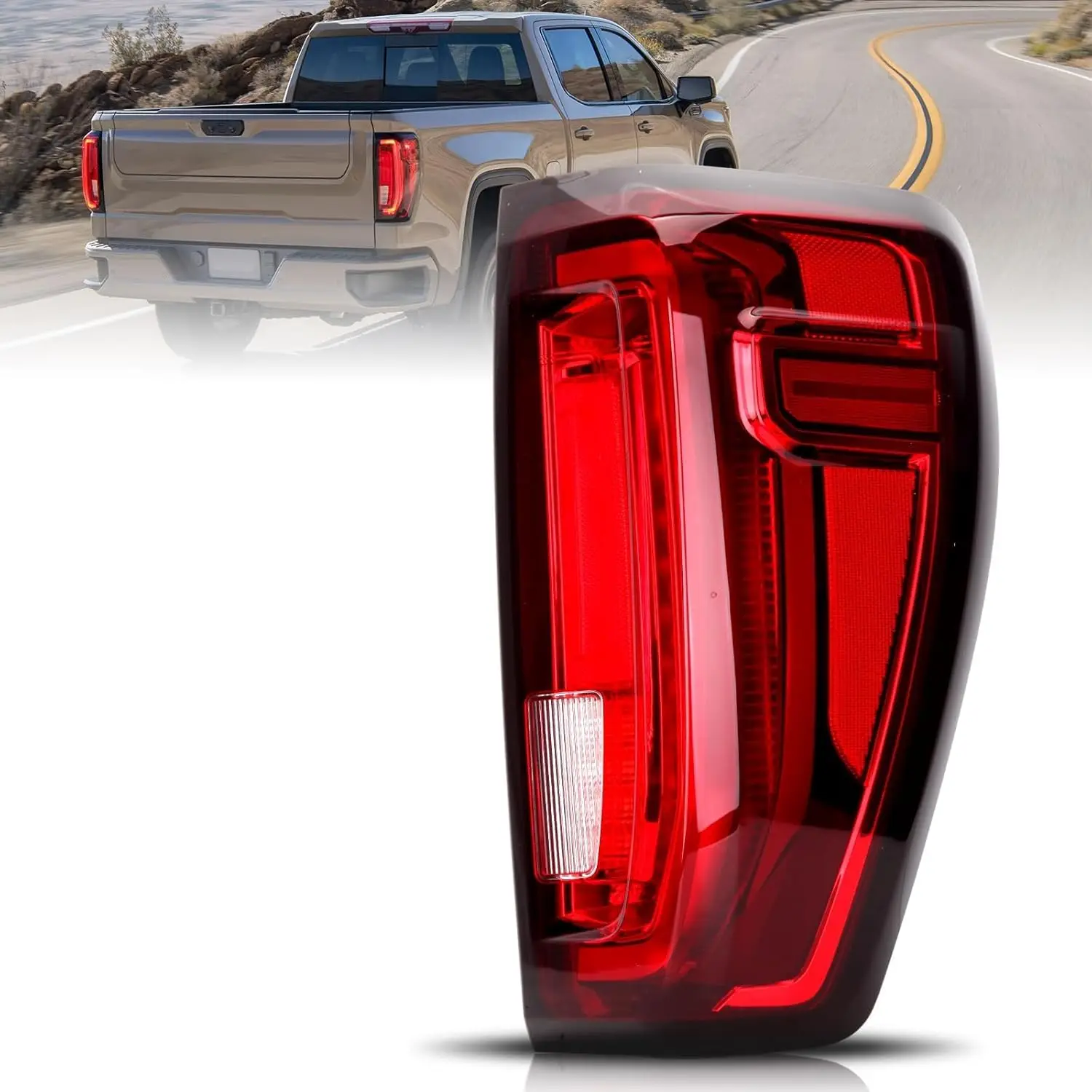 

LED Tail Lights Assembly for 2019 -2021 GMC Sierra 1500/2500HD/3500HD Right Passenger Lamp 84968741 86820474