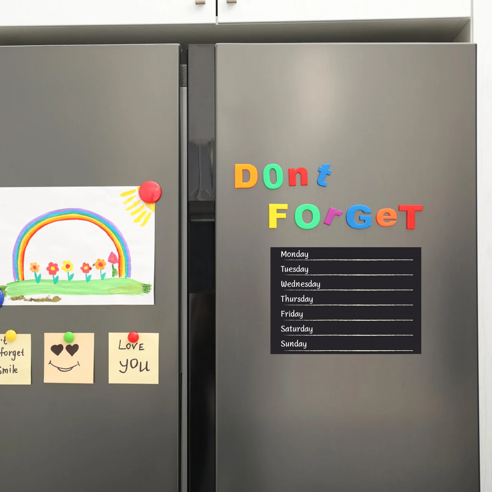 4pcs Stickers Removable Wall Decor Eco Material Strong Adhesion Reusable No Residue Smooth Chalkboard Rooms Teaching