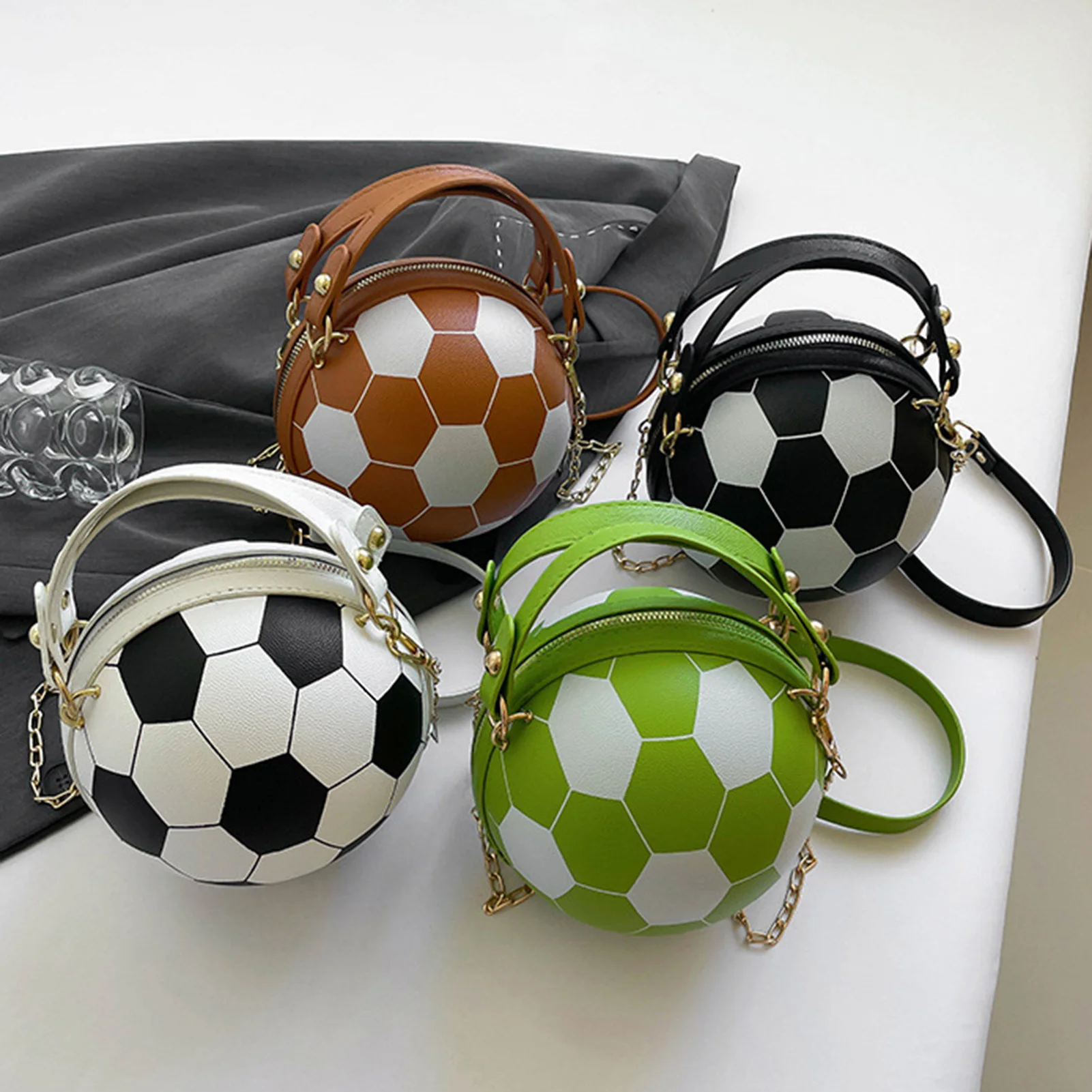 Neuartige Basketball-Handtasche für Damen, PU-Leder Basketball-Fußball-Umhängetasche für den täglichen Einkauf und Reisen – Detail 2
