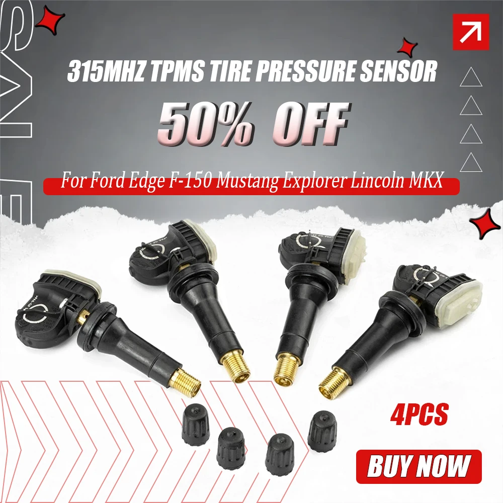 

4 шт. F2GT1A180AB 315 МГц TPMS датчик давления в шинах для Ford Edge F-150 Mustang Explorer Lincoln MKX 2014 2015 2016 2017