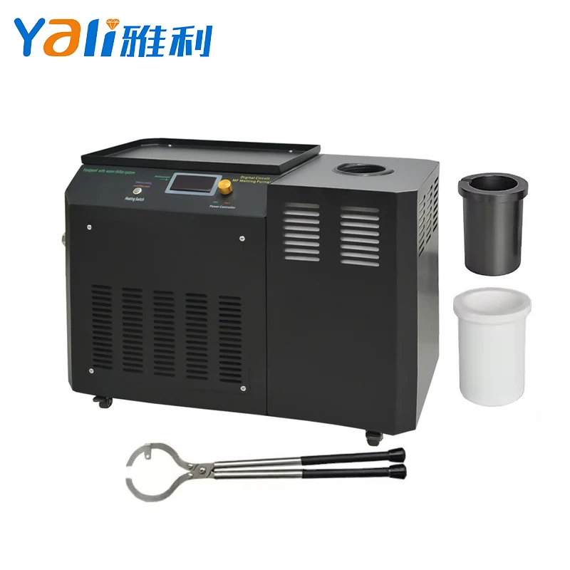 

1-3KG Induction Melter With Water Chiller Inside For Smelting Gold Silver Copper Jewelry Melting Machine Industrial Furnaces