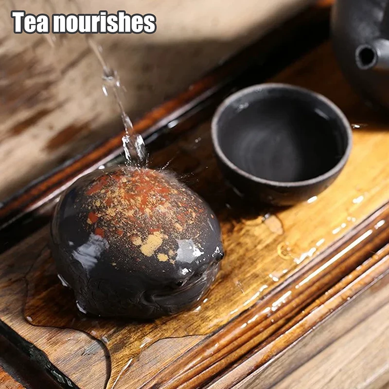 Three-legged Toad Purple Clay Tea Pet Ornaments Handmade Animal Statue Tea Figurine Crafts Sculpture Tea Set Decoration Gifts