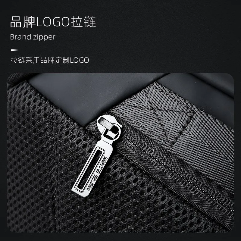 Men‘s Chest Bag High Quality Waterproof Cross Body Bag Anti Theft Zipper 9.7inch iPad Shoulder Bag for Short Trip Sport