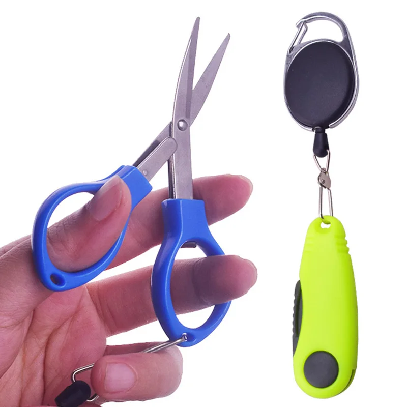 

Proleurre Fishing Scissors Folding Stainless Steel Handle Pliers Line Cutter Sharp Fish Use Cut Clipper Tackle Tools Accessories