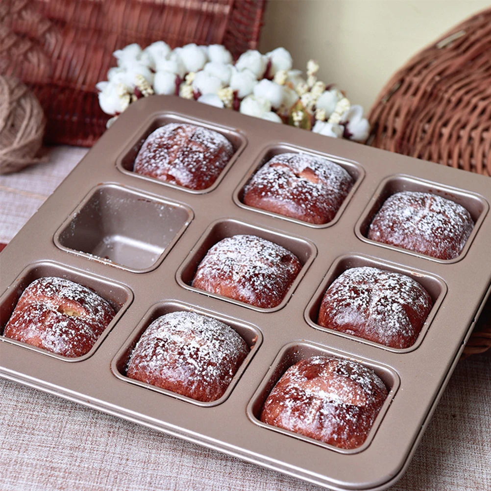 

Non stick Cake Mold Square Baking Pan Carbon Steel Kitchen Tool Easy Cleaning Oven Muffin Bread Tray Durability Practical