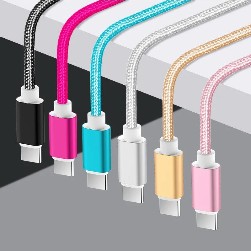 20cm 1M 2M 3M Ultra Long braided nylon Line USB Charger Cable For Huawei P40 P30 Samsung S20 S10 Xiaomi 11 10 9 8 Redmi Type C