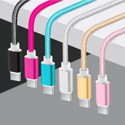 20cm 1M 2M 3M Ultra Long braided nylon Line USB Charger Cable For Huawei P40 P30 Samsung S20 S10 Xiaomi 11 10 9 8 Redmi Type C