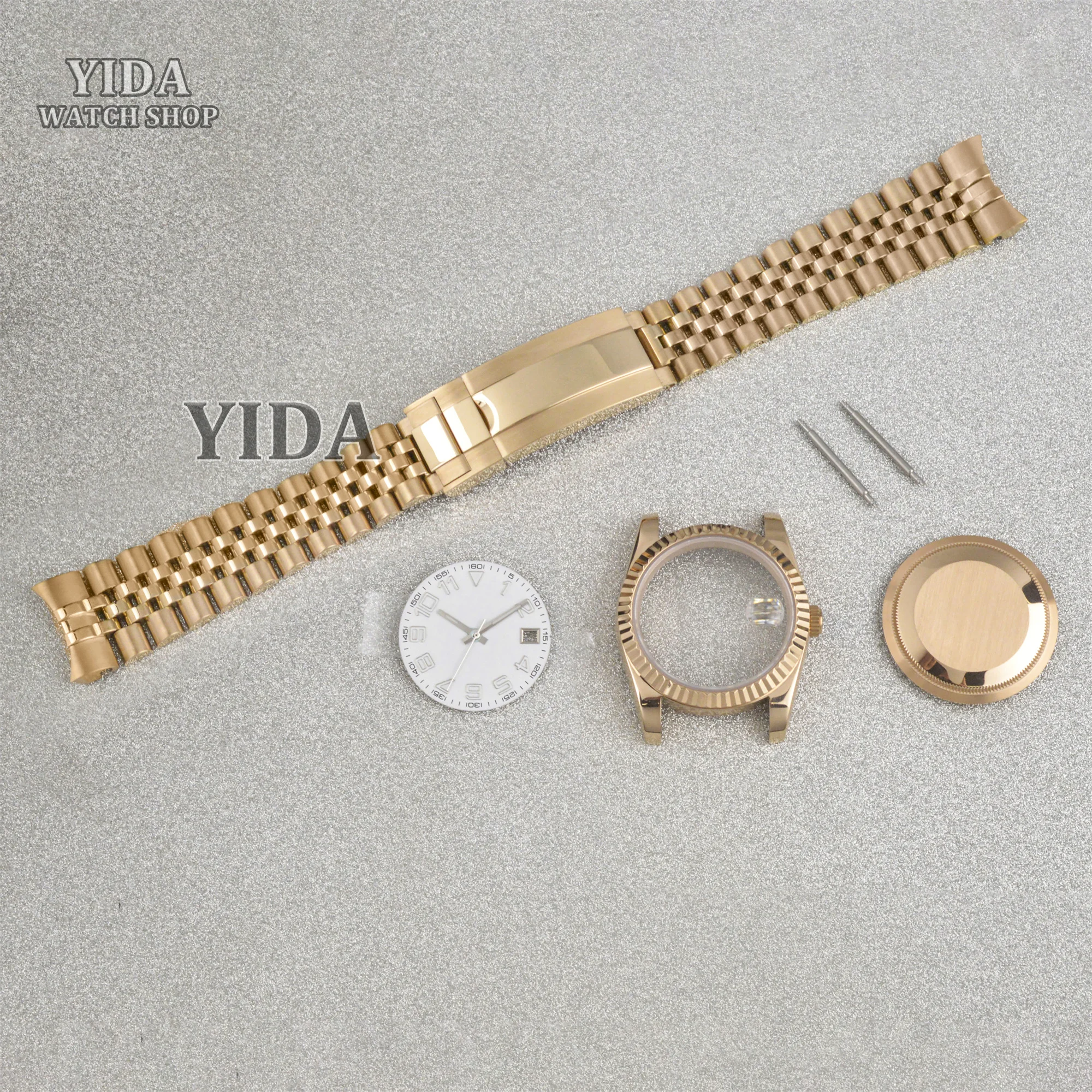 Высококачественный корпус часов Oyster Datejust с сапфировым стеклом, ремешок из нержавеющей стали, циферблат, стрелка для NH35 NhH36, автоматический механизм