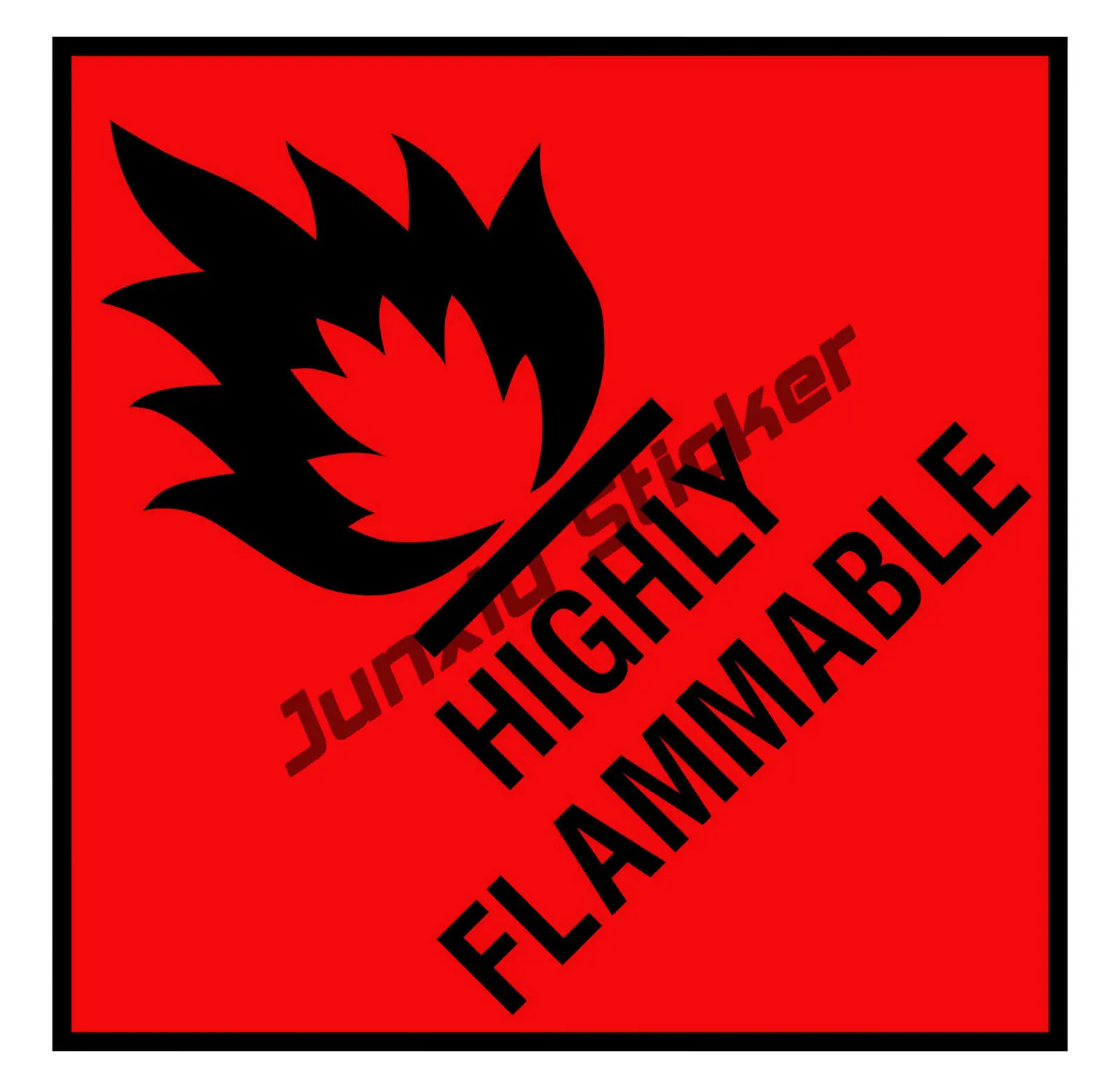 Accuform Hazard Class 3, Flamable 2, Adhesive Viny Placard Decal Danger Material No Smoking Vinyl Water Proof Sticker