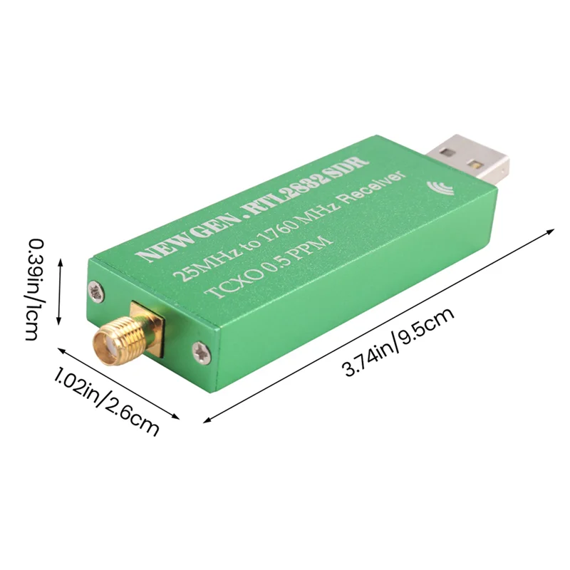 Адаптер ABDE-USB RTL-SDR RTL2832U + R820T2 + 1Ppm TCXO ТВ-тюнер Stick Receiver