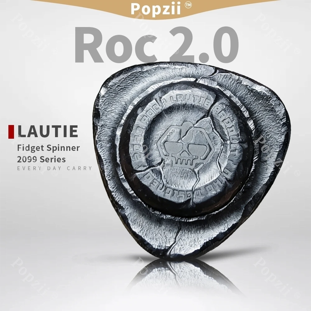 LAUTIE Roc 2.0 Stone Pattern Carving Fidget Spinner 2099 Series Juguetes Anti Ansiedad Stress Relief Toys Decompression Toy