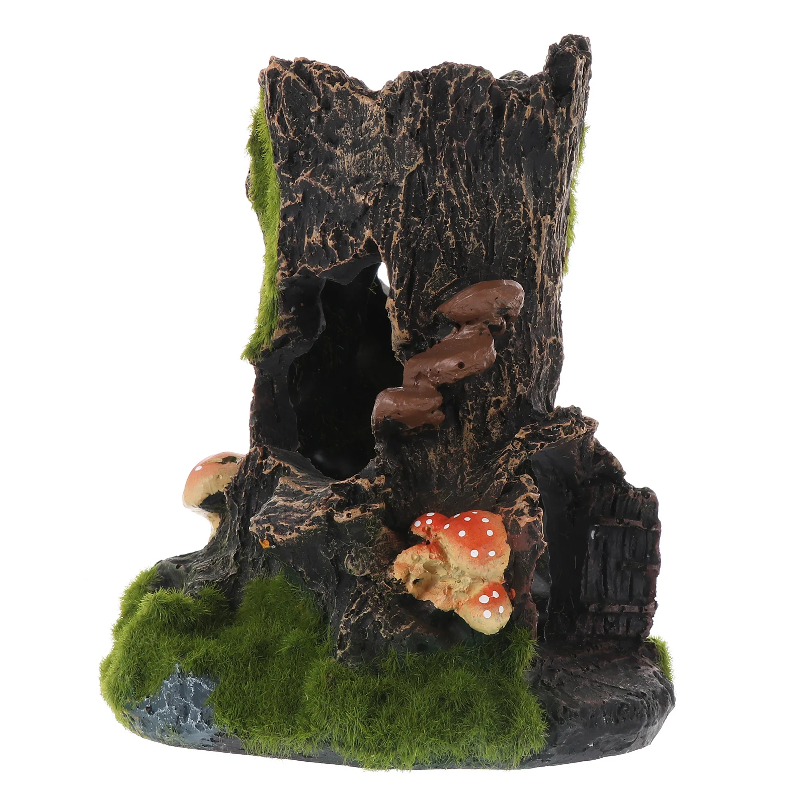 

Resin Tree Trunk Ornament Aquarium Fish Tank Habitat Decor Natural Look Reptile Safe Durable Realistic Aquarium Decorations