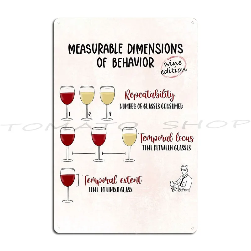 Affiche en métal vintage : Guide des vins, tableau de connaissances pour barman, pour club, maison, pub, garage