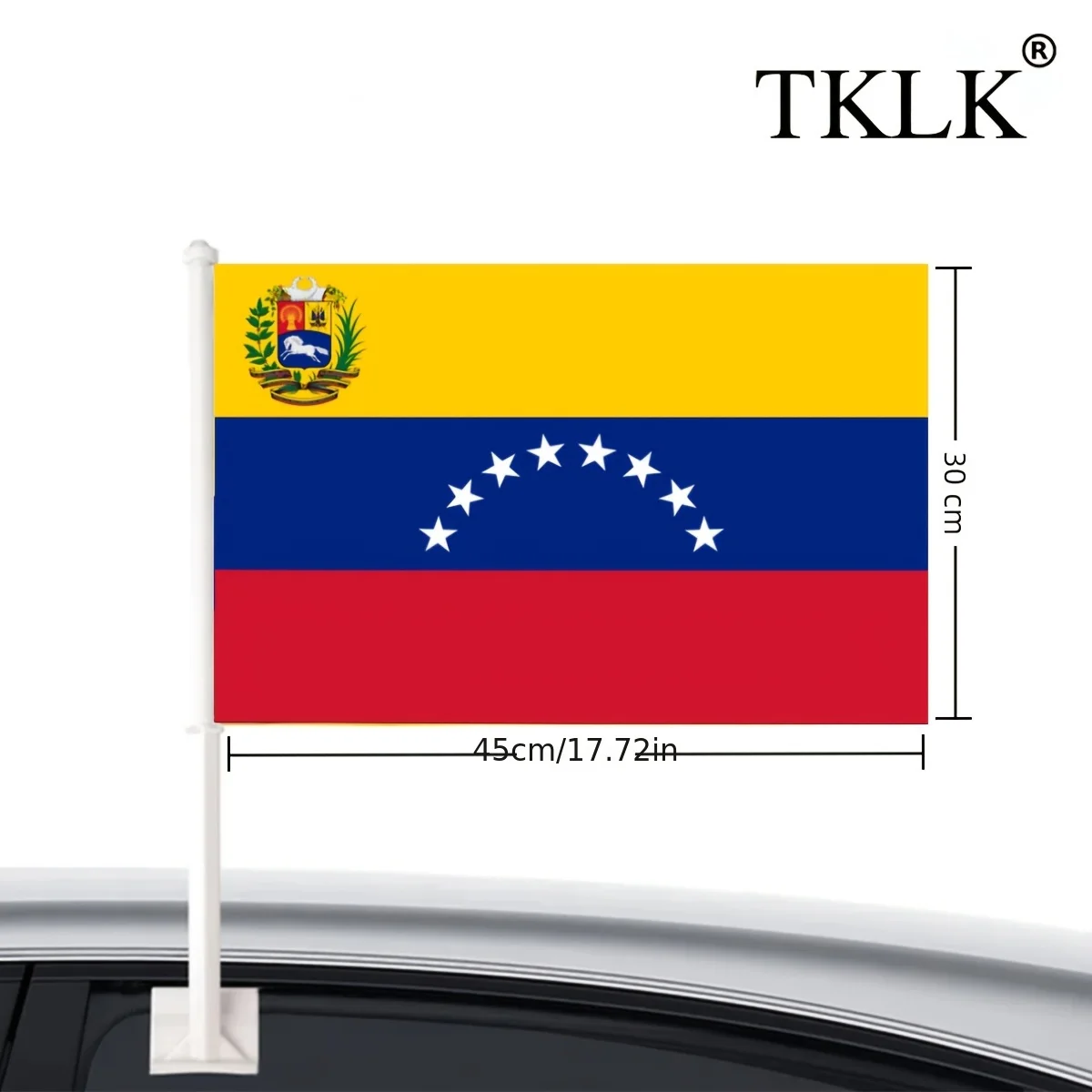 Venezuelan National Flag Car Hood cover, Car Flags and Mirror Cover Caps, Polyester Patriotic Car Accessories Decorations