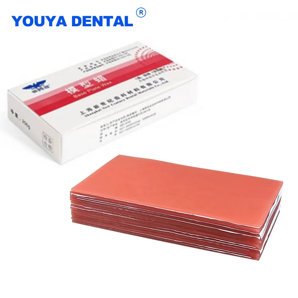 

20 Sheets Dental Modelling wax Base Plate wax For Denture Model Dentist Auxiliary Consumable Material for False Teeth