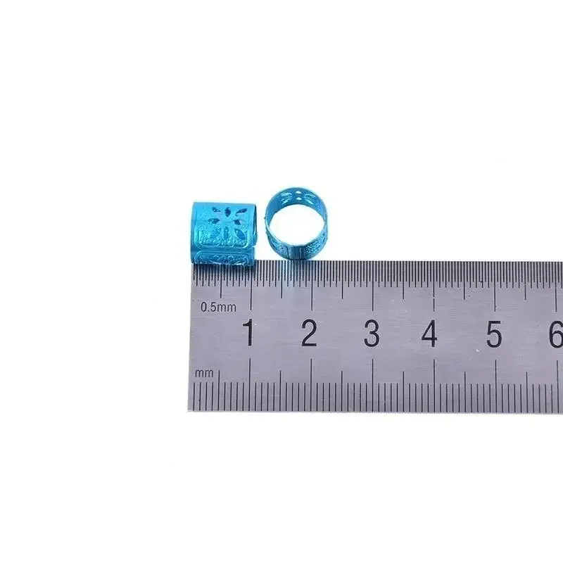 100 قطعة قابل للتعديل الشعر الكفة الضفائر أحمر أخضر أزرق أرجواني الفضة الذهب الخرز الشعر لالضفائر للفتيات