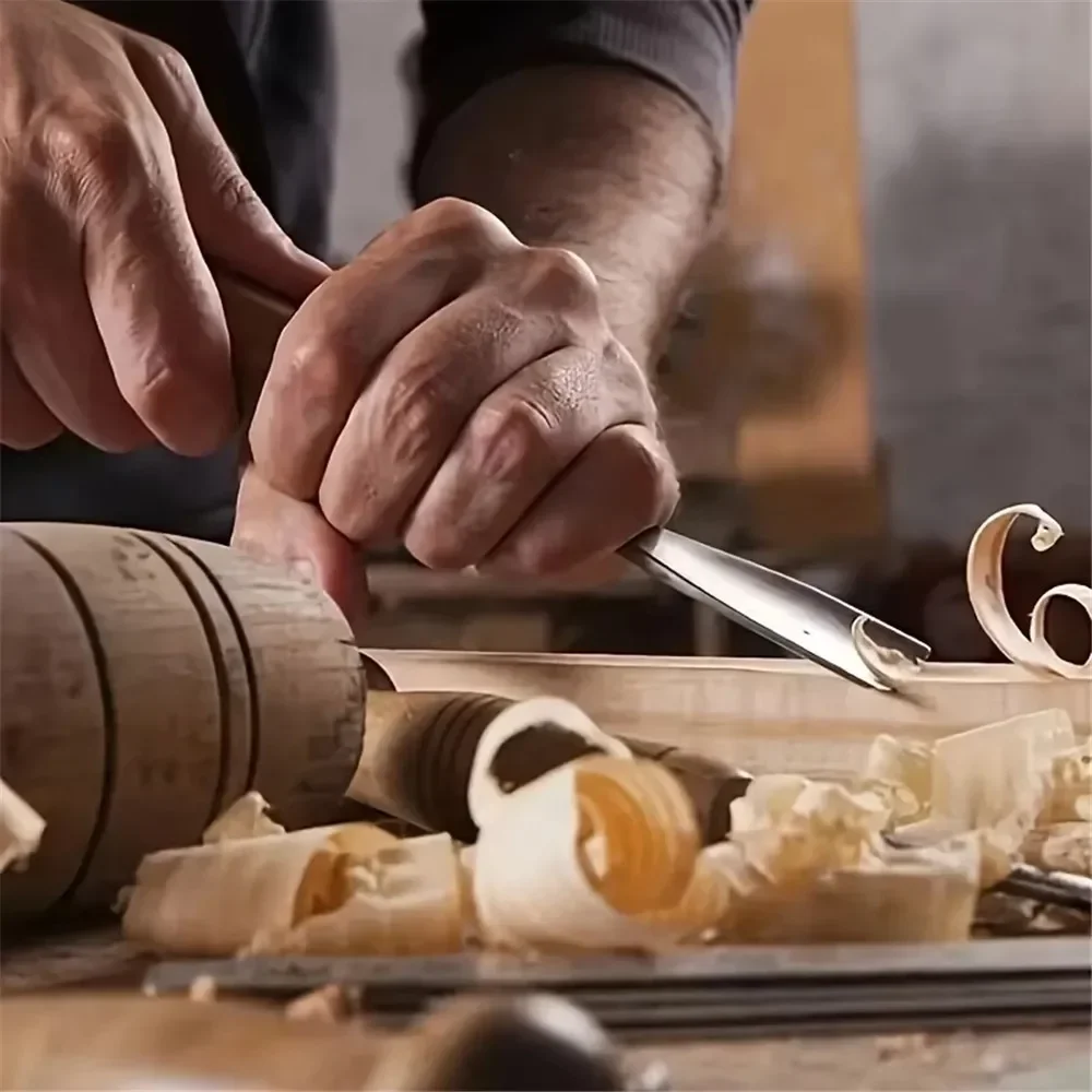 Wood Carving Hand Chisel Set Woodworking Lathe Gouges Tools Woodcarving Tools Set Carved Chisel Carving Knife Set 12PCS/Set