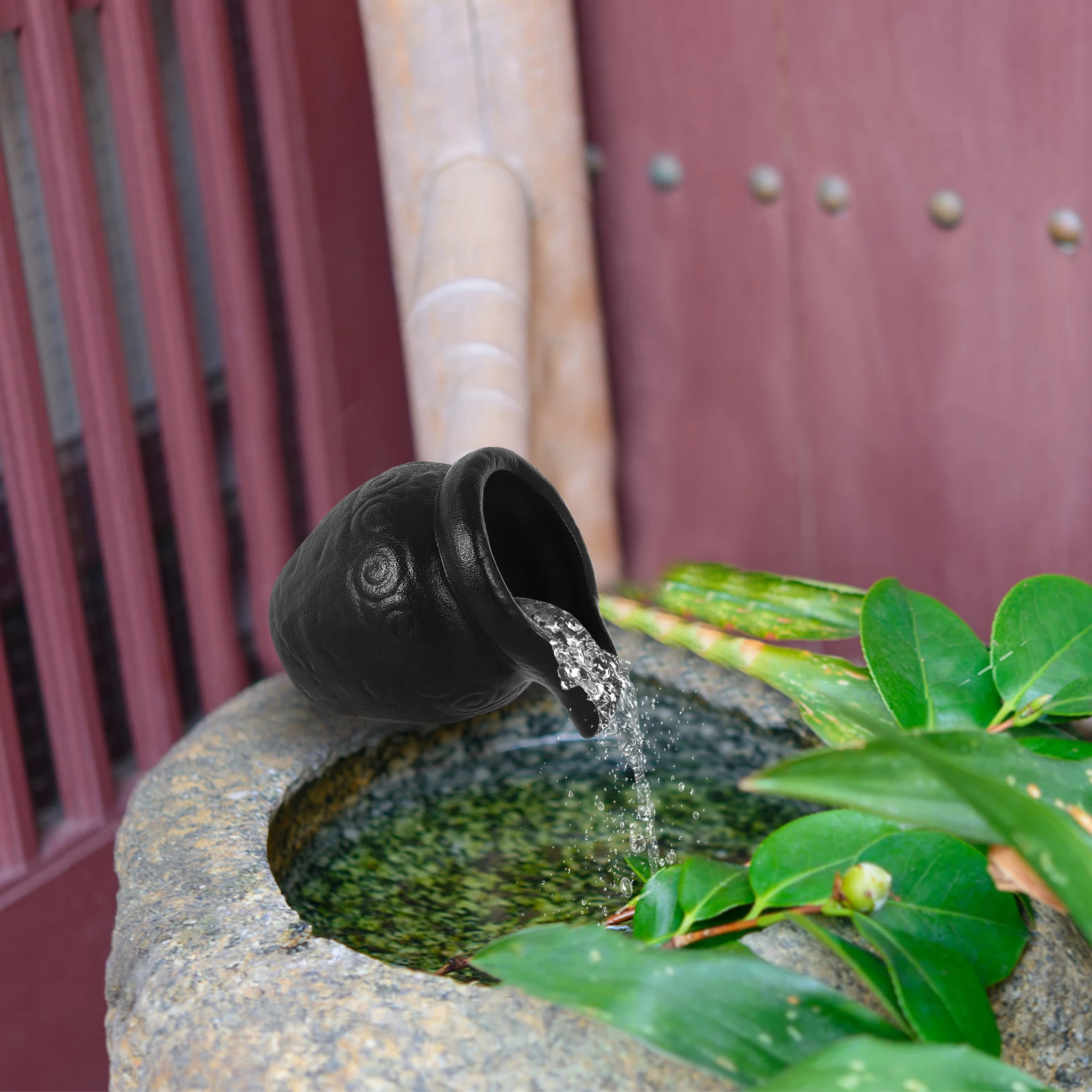 

Ceramic Fountain Jar Natural Flowing Water Effect Cost Saving Outdoor Indoor Decor Garden Patio Balcony Landscaping