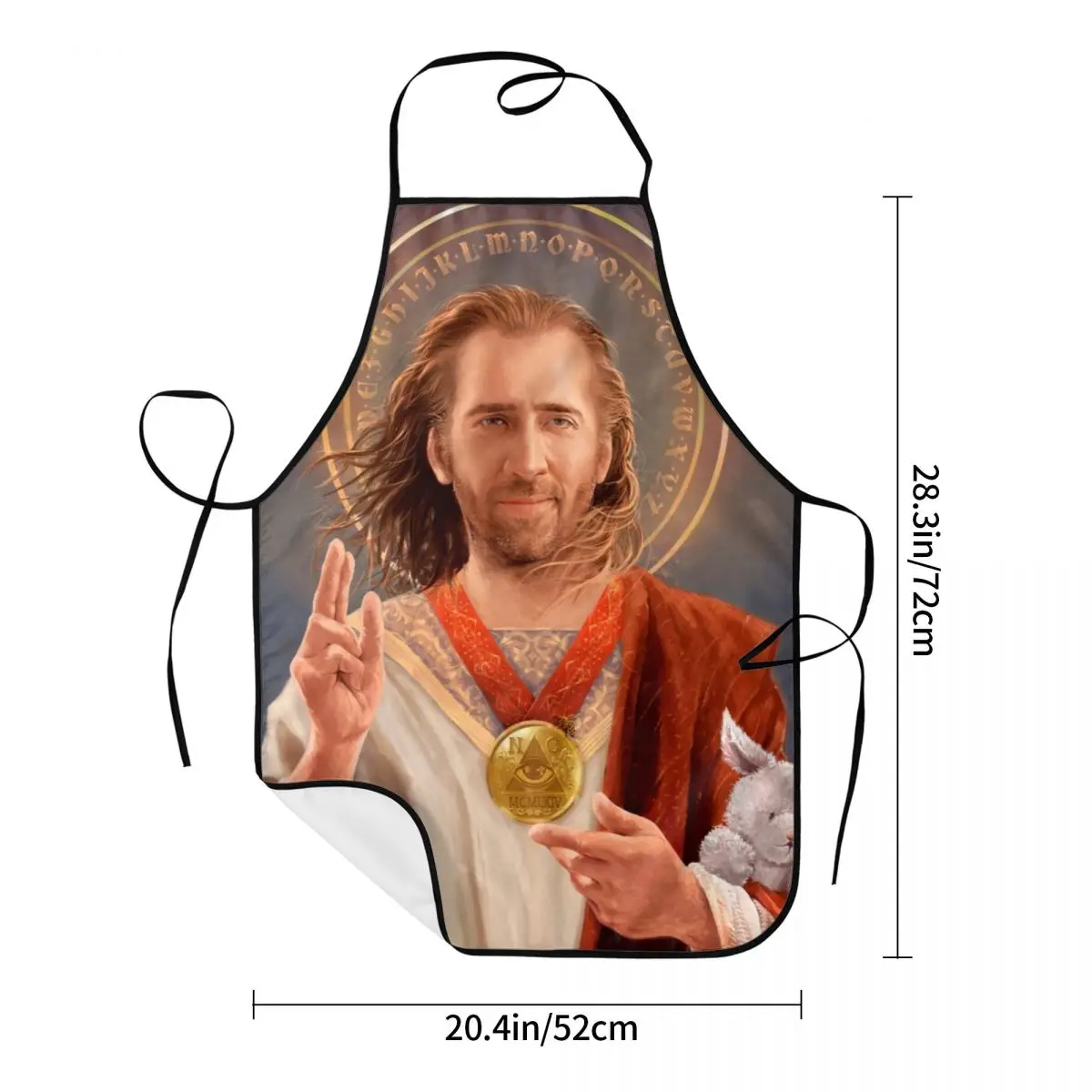 Unisex Saint Nicolas Cage Kitchen Chef Cooking Baking Apron Women Men Funny Meme Tablier Cuisine for Painting