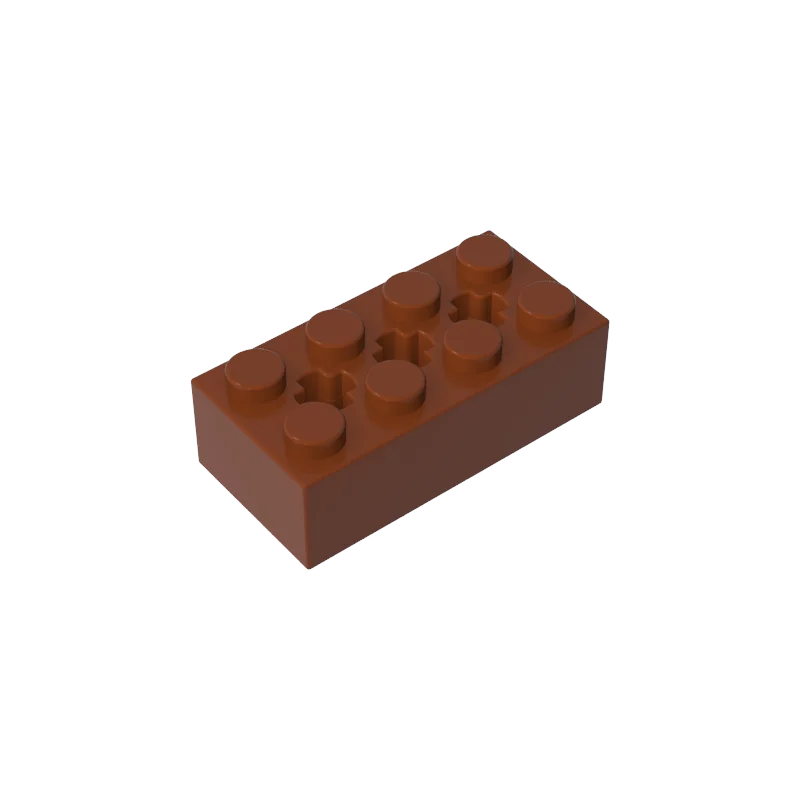 Gobricks 10 قطعة 39789 الطوب خاص 2x4 أجزاء مع 3 ثقوب المحور متوافق MOC بنة الكبار الاطفال لتقوم بها بنفسك التعليم الإبداعي