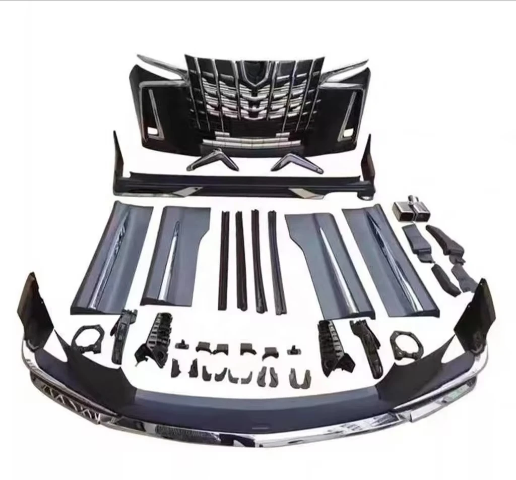 

High Quality Auto Tuning Part Accessories Model Facelift Upgrade Body Kits Front Rear Bumper for Alphard 30 2022