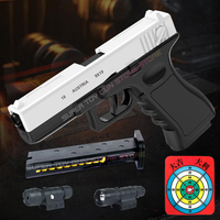 2026.Manual G17 Toy Gun With Laser Soft Bullet Airsoft Pistol Outdoor Sports CS Game for Gift