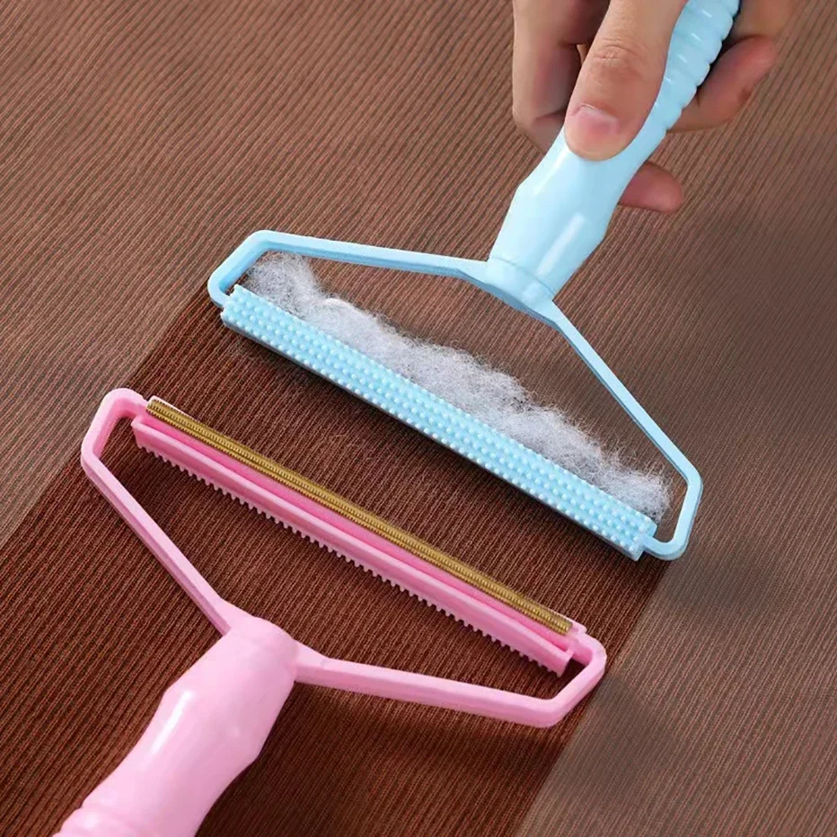 Portable Lint Remover Fuzz Fabric Shaver Woolen Coat Clothes Carpet Fuzz Cleaning Brush Double Sides Lint Removal Cleaner