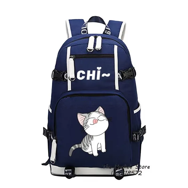 Kawaii Cat Women Backpack Chi\'s Sweet Home Cute Backpack Chi Cat Canvas School Bags Mochila Feminina Pink Travel Bagpack