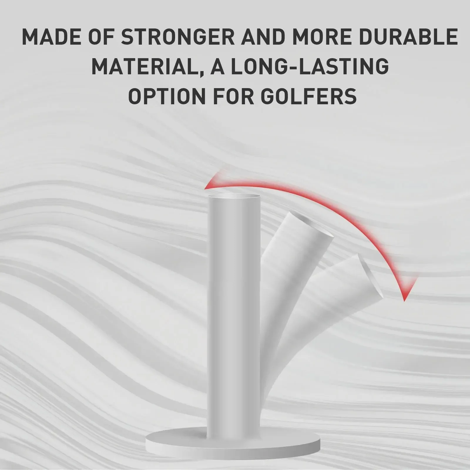 5 عبوات من تي شيرتات الجولف ذات الحجم المختلط لسجادات نطاق القيادة وحامل علوي مطاطي متين مناسب للاستخدام الداخلي والخارجي #4