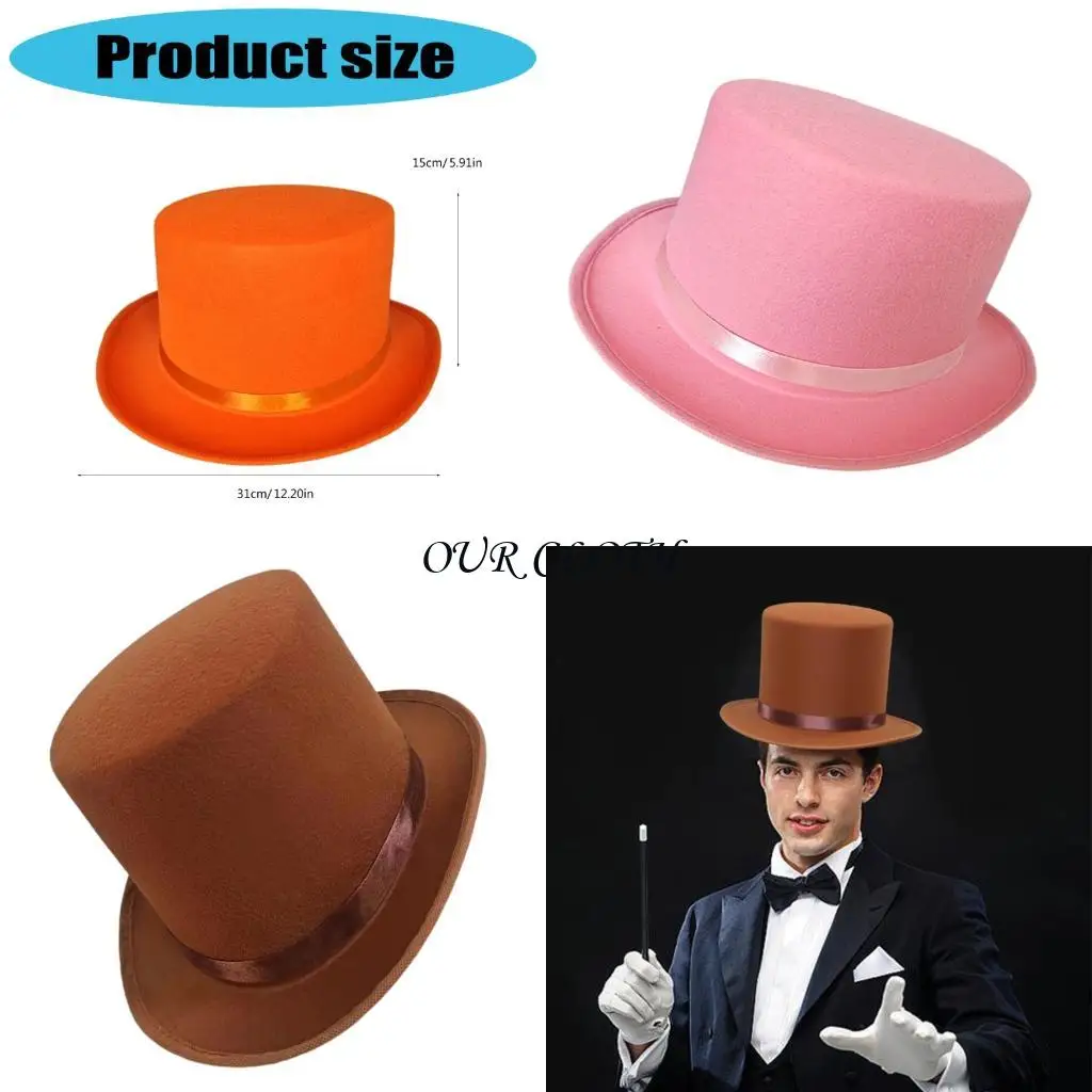 

Top Hat Dressing Up Party Hat Magicians Top Hat Halloween Cosplay Party Costume Y1AC
