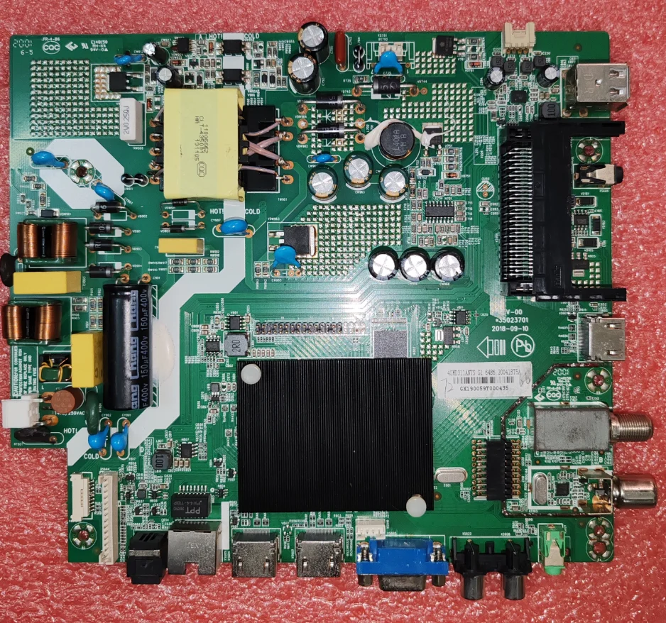 Placa-mãe para TV LED, teste certificado e criado exibe, 3 em 1, 35023701